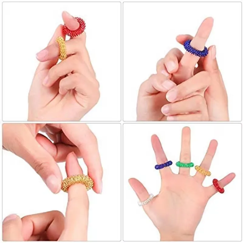 Anillos de acupresión infantiles para aliviar estrés - Masajeador - imagen 4