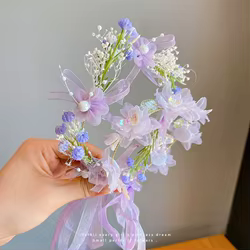 Corona de encaje para niña – Accesorio de pelo para boda