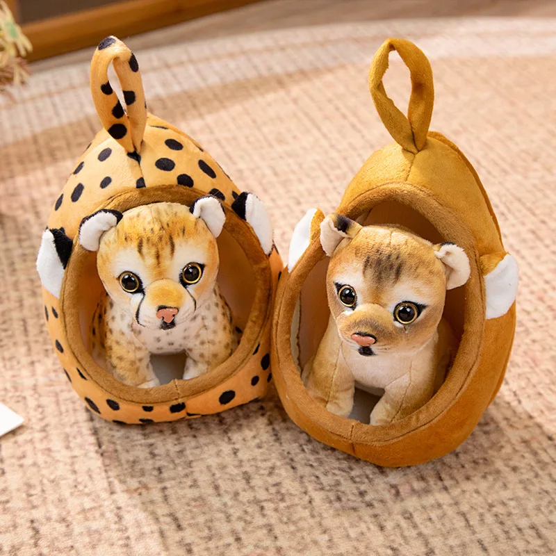 Juguete de peluche realista de tigre para bebé