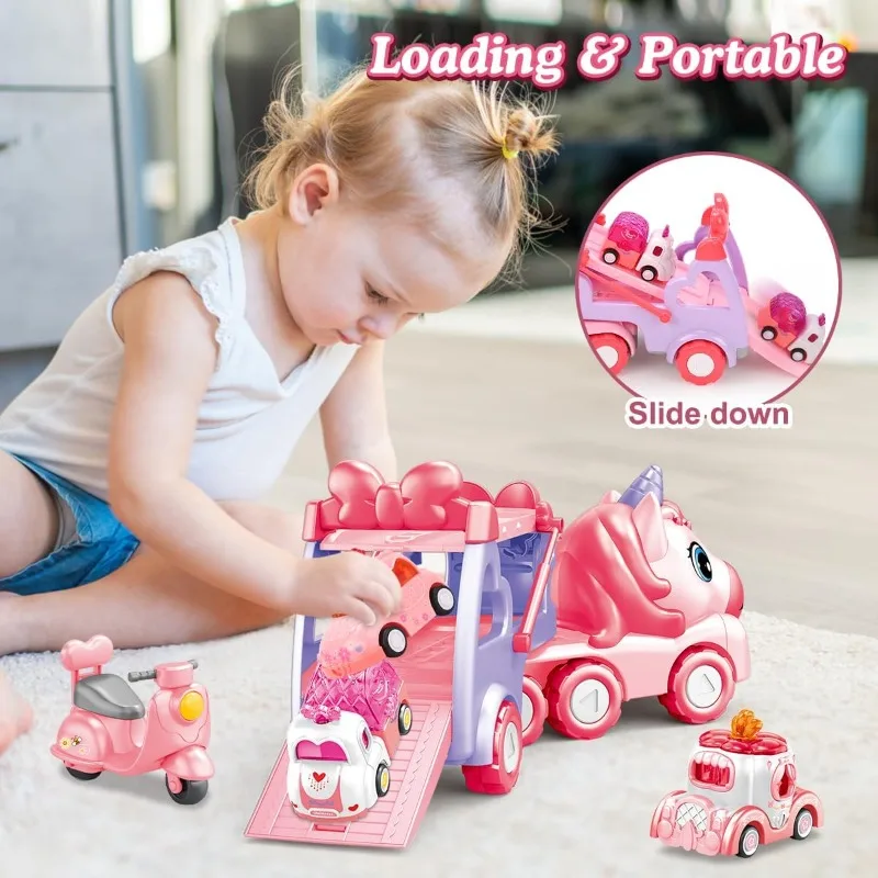 Unicornio con cabeza giratoria y luces