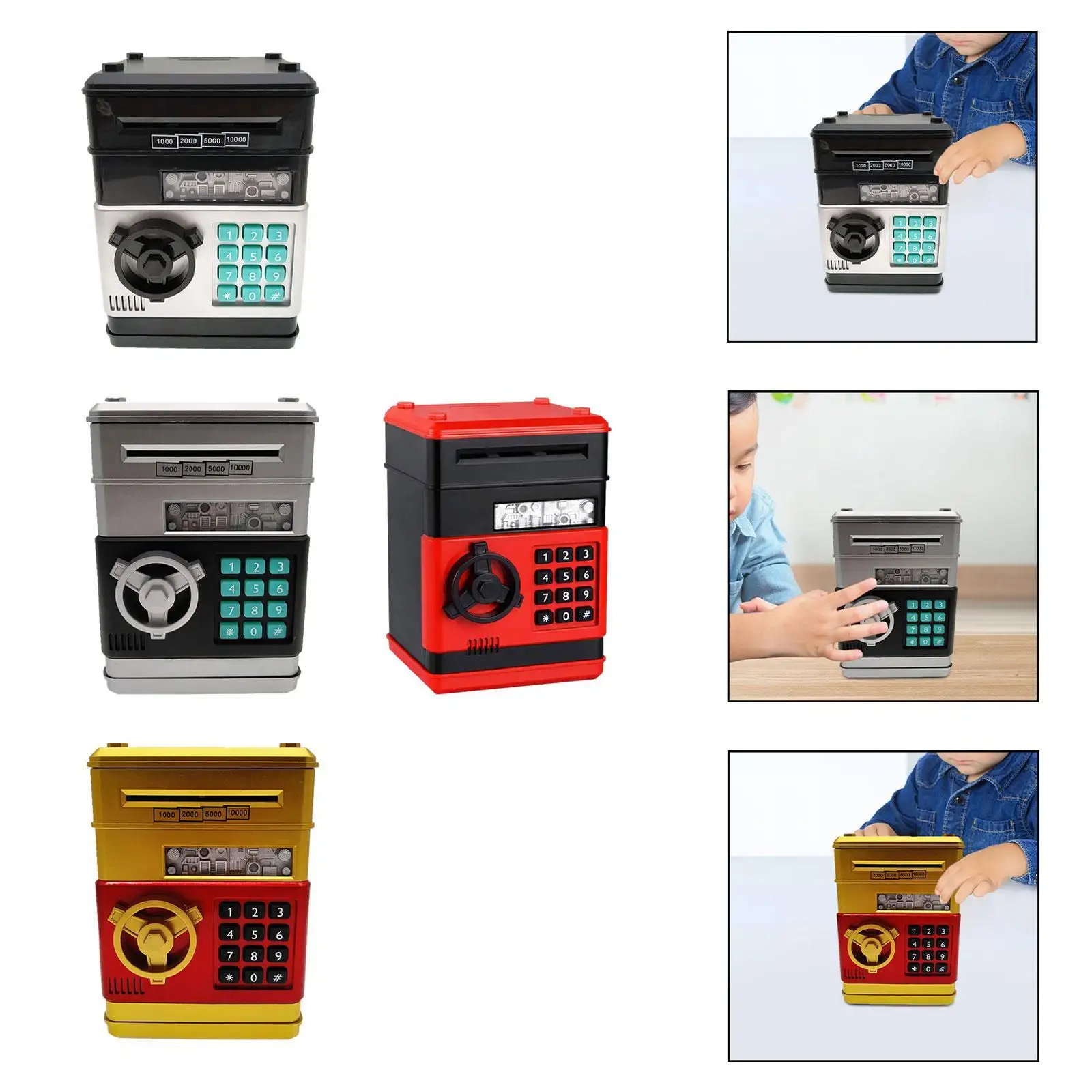 Hucha cajero automático con enrollador de billetes - imagen 4