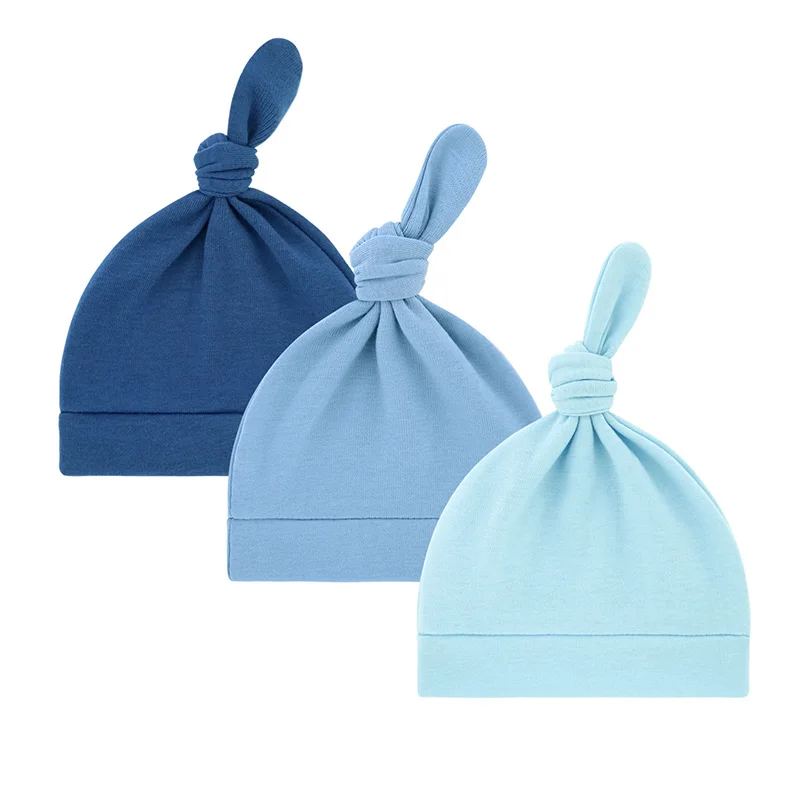 Gorros anudados para recién nacidos