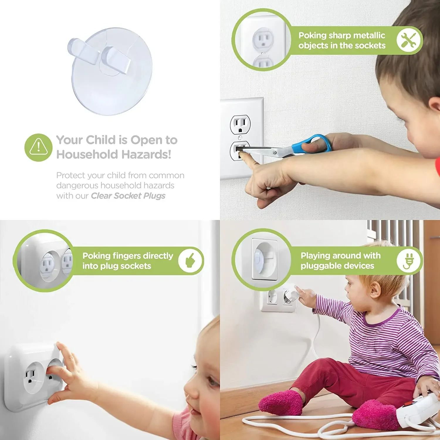 Cubiertas para enchufes de seguridad infantil estándar americano para bebés - imagen 5