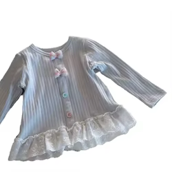 Camiseta manga larga algodón bebé niña - Top nivel A primavera