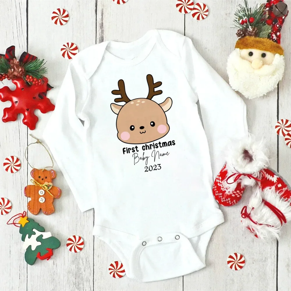 Body de Navidad para bebé con estampado de ciervo - imagen 3