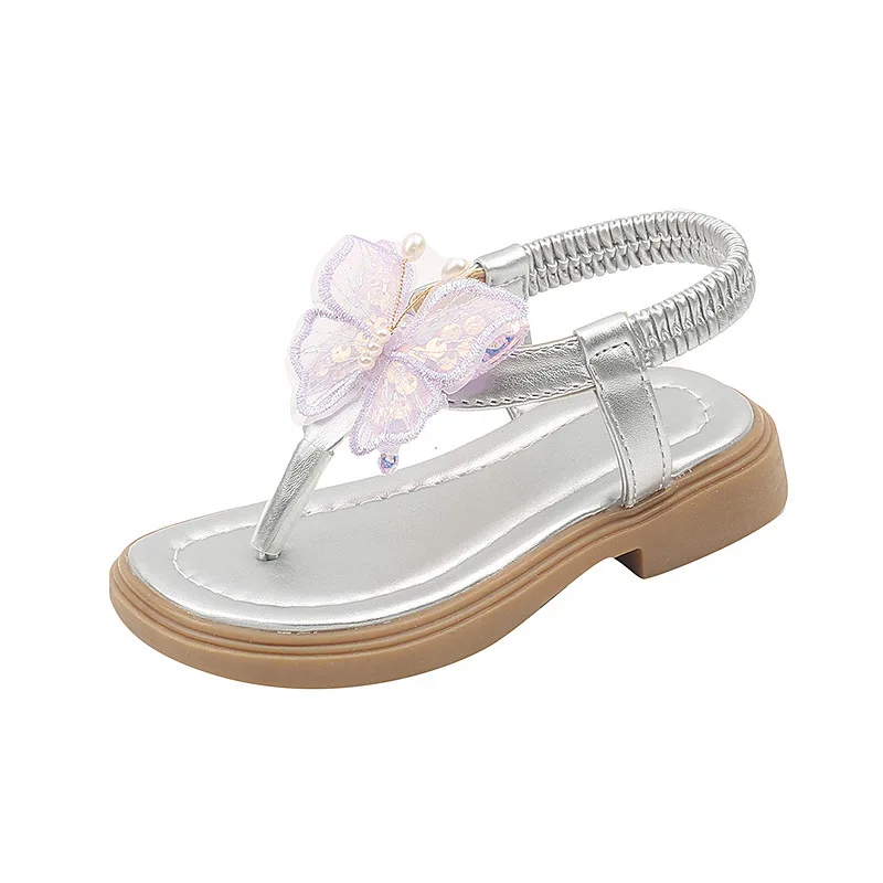 Sandalias de princesa para niña con suela suave antideslizante - imagen 4