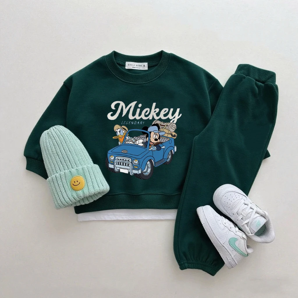 Chándal de sudadera con capucha y pantalón estampado primavera-otoño - imagen 4