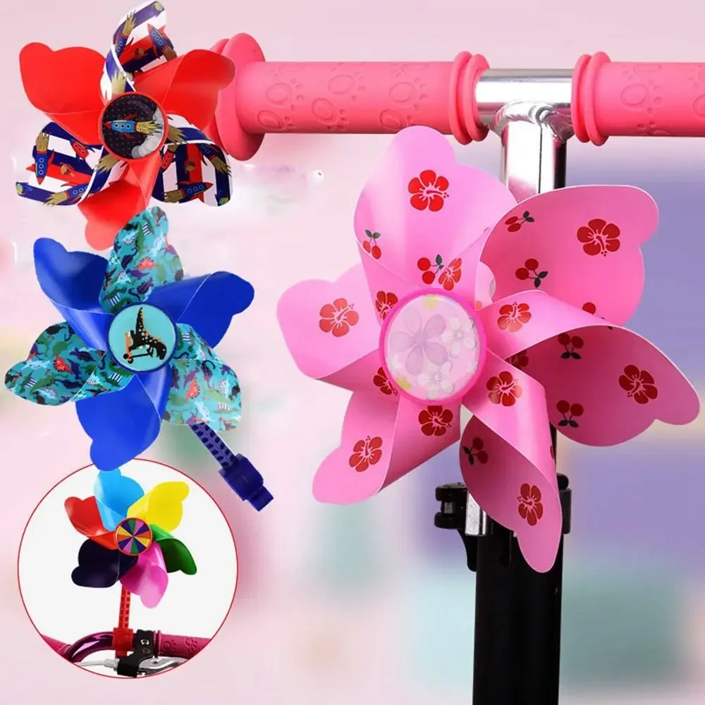 Molino de viento decorativo para bicicletas y patinetes, estilo cómic - imagen 2