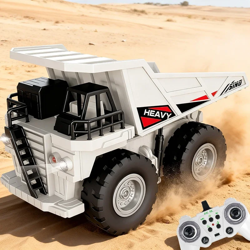 Camión excavadora RC de control remoto para niños ingeniería - imagen 4