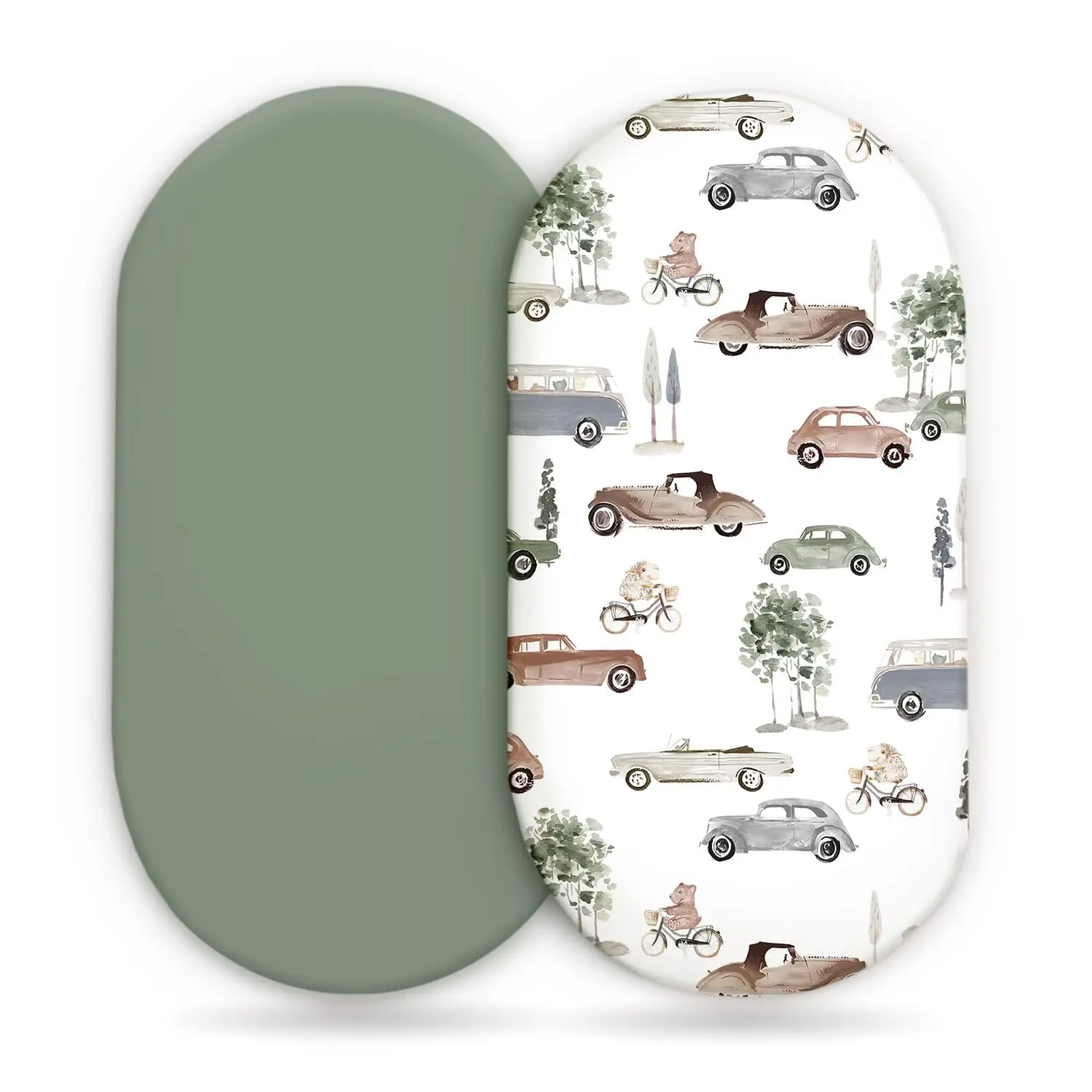 Sábanas de muselina para moisés con funda cambiador - imagen 2