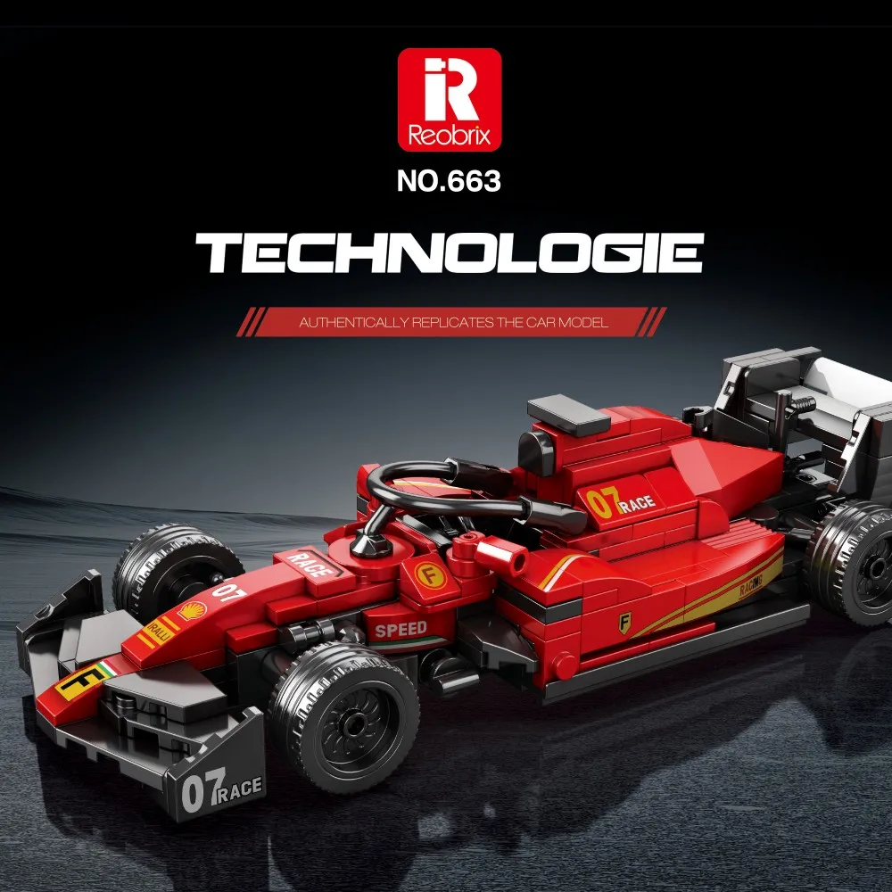 Bloques de construcción coche carreras fórmula para niños - imagen 4