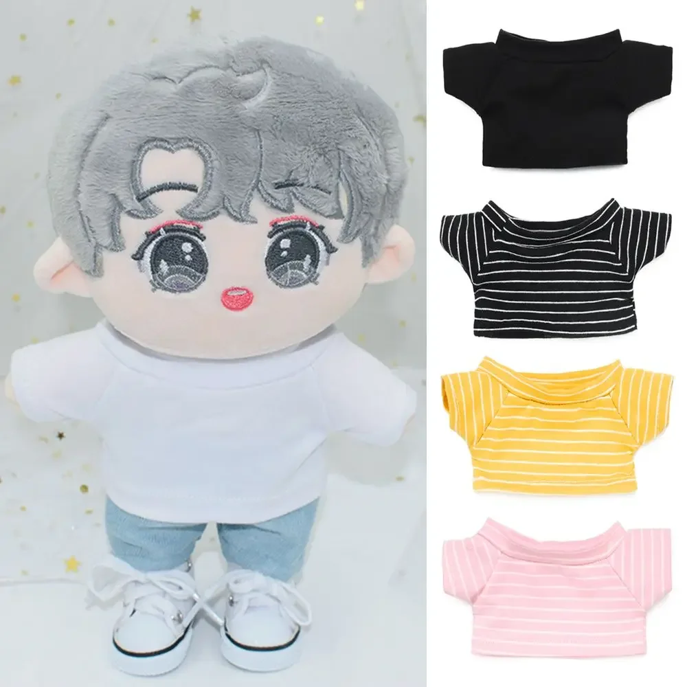 Conjunto de ropa a rayas para muñecas de 20 cm – Camiseta y pantalones - imagen 2