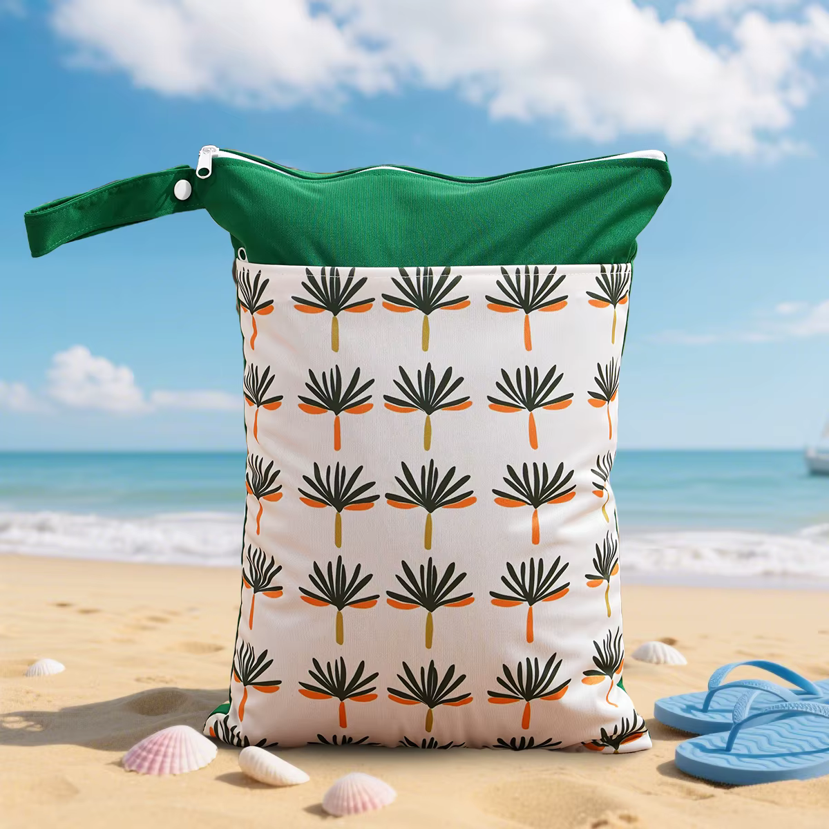 HappyFlute Wetbag impermeable 30×40 cm con asa para pañales - imagen 4