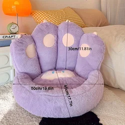 Cojín para asiento con dibujo de gato divertido, acolchado