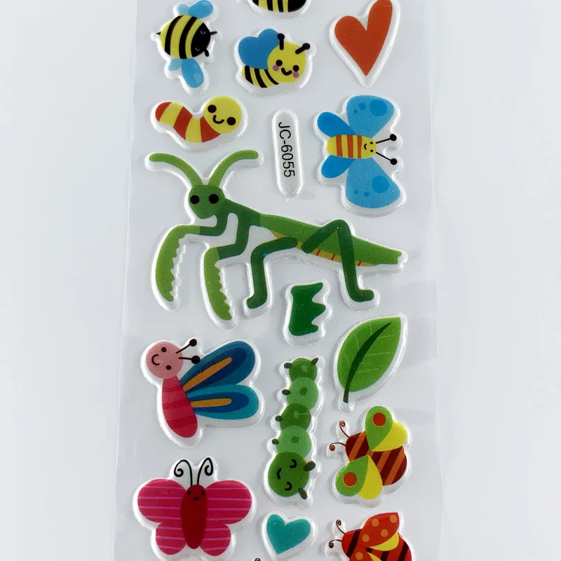 Pegatinas 3D de insectos para niños – Set abeja y mariquita - imagen 5