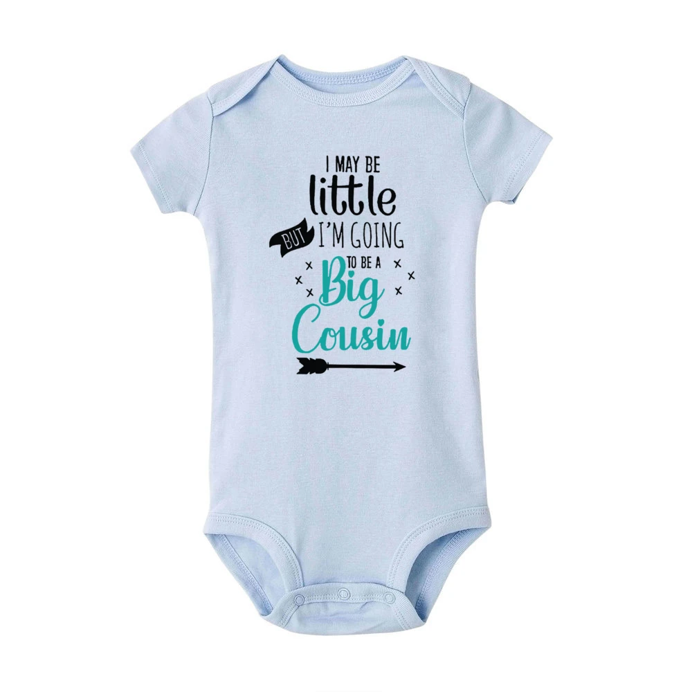 Mono de bebé revelación 'Big Cousin' – estampado tierno para primerizo - imagen 3