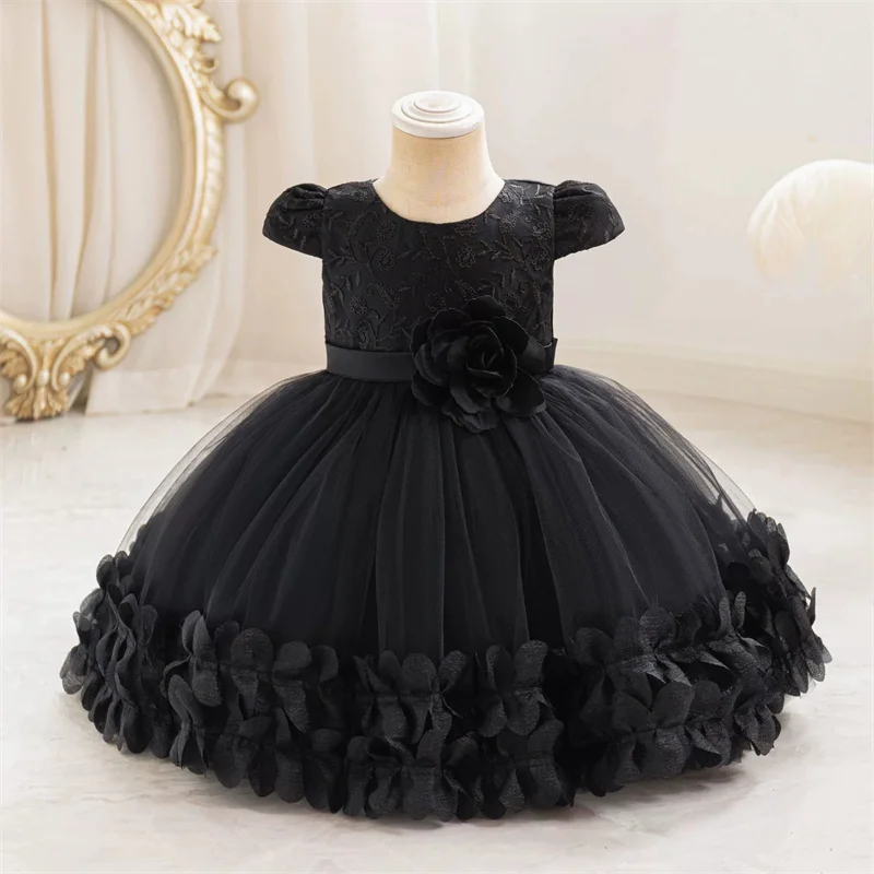 Vestido Ren de princesa con encaje y tul para bebé - imagen 5