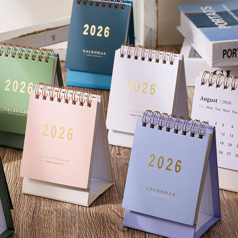 Calendario 2026 de escritorio – mini portátil hecho a mano práctico - imagen 5