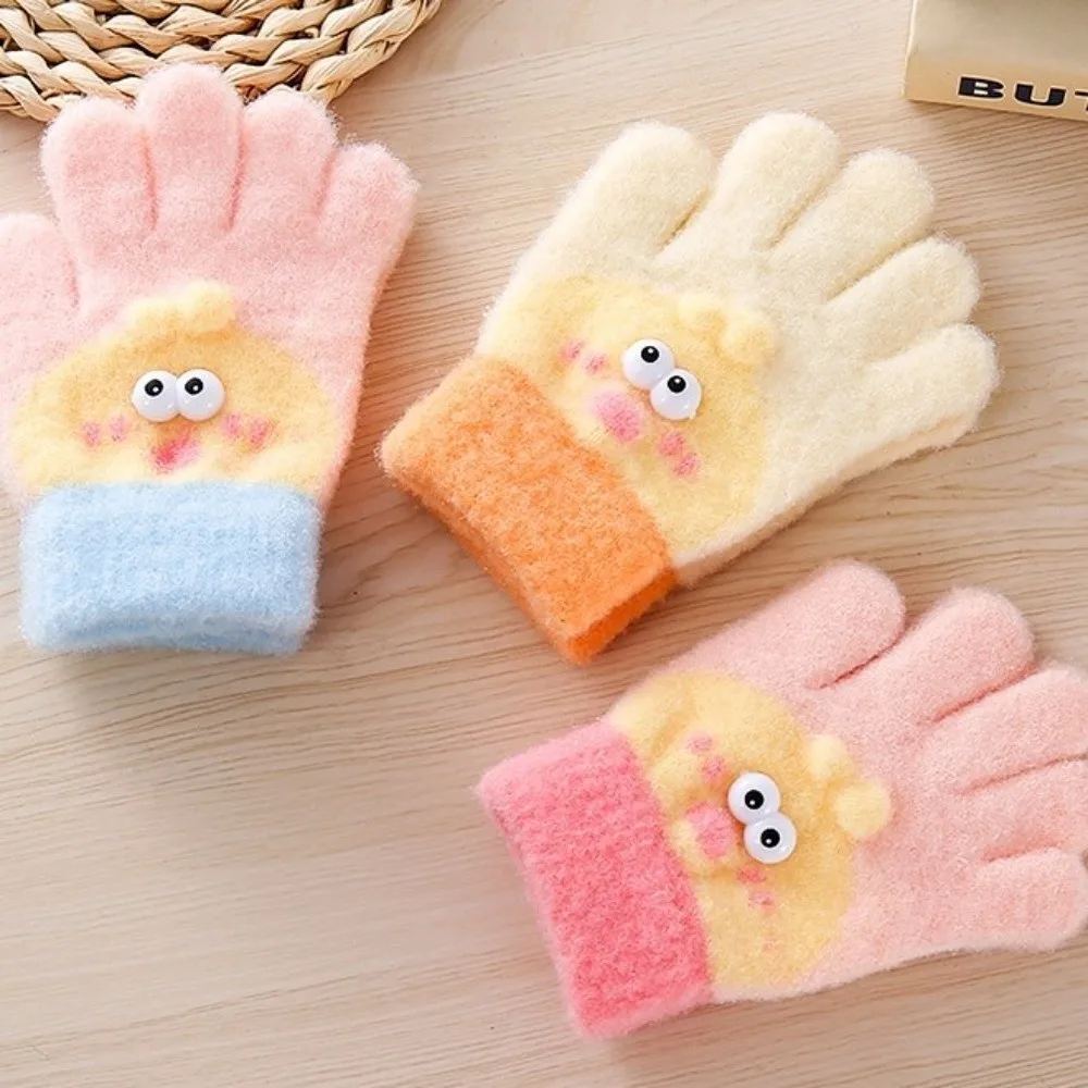 Guantes de invierno térmicos de dedos para niños y niñas gruesos - imagen 5