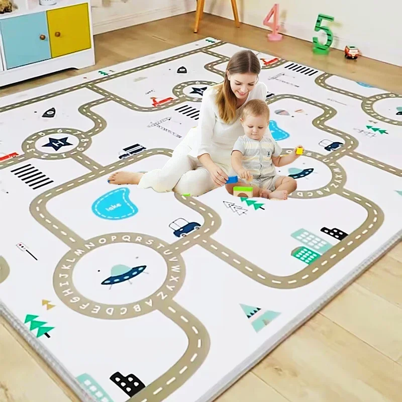 Alfombra de juegos infantil con dibujos animados – Tatami para bebés - imagen 5