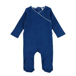 Pelele de algodón acanalado con sombrero para bebé – Otoño/Invierno