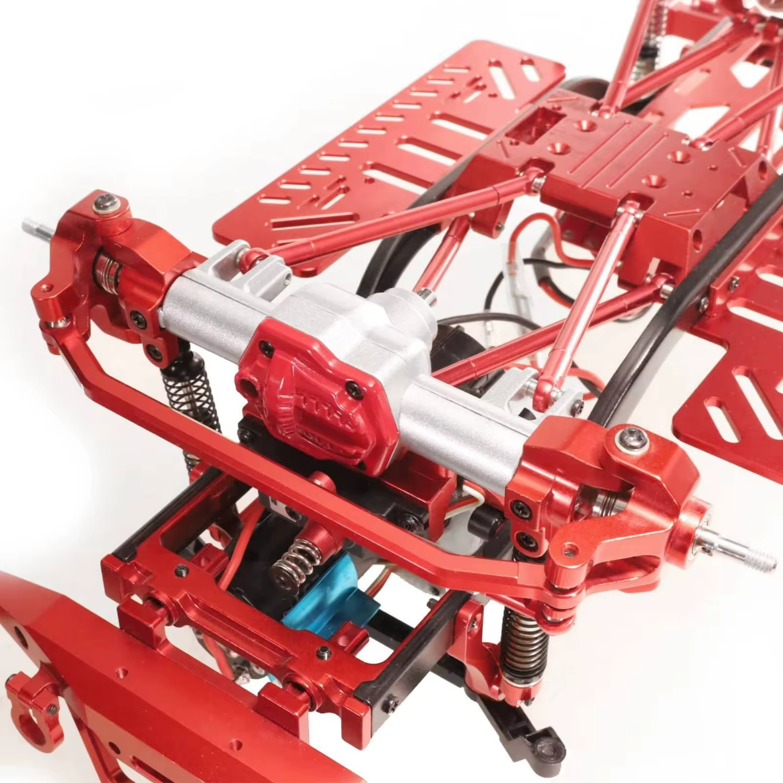 Ejes elevados delanteros y traseros de metal para crawler RC - imagen 4