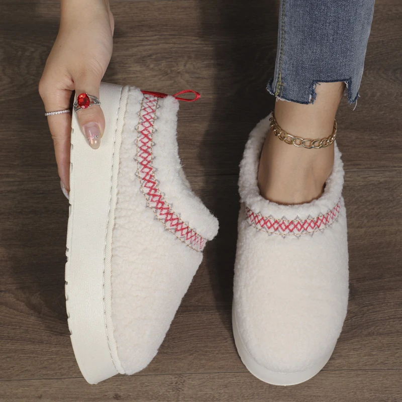 Chanclas de casa antideslizantes para bebé – Forro de felpa suave - imagen 2