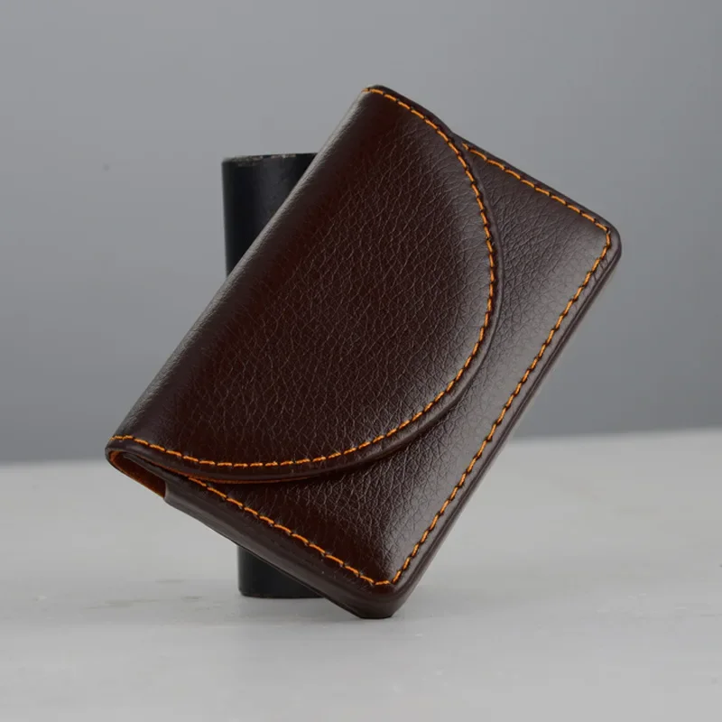 Tarjetero de cuero con protección RFID para hombre – Gran capacidad - imagen 2
