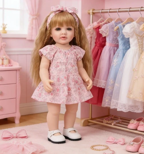 Muñeca bebé reborn NPK Betty de vinilo cuerpo completo realista - imagen 5