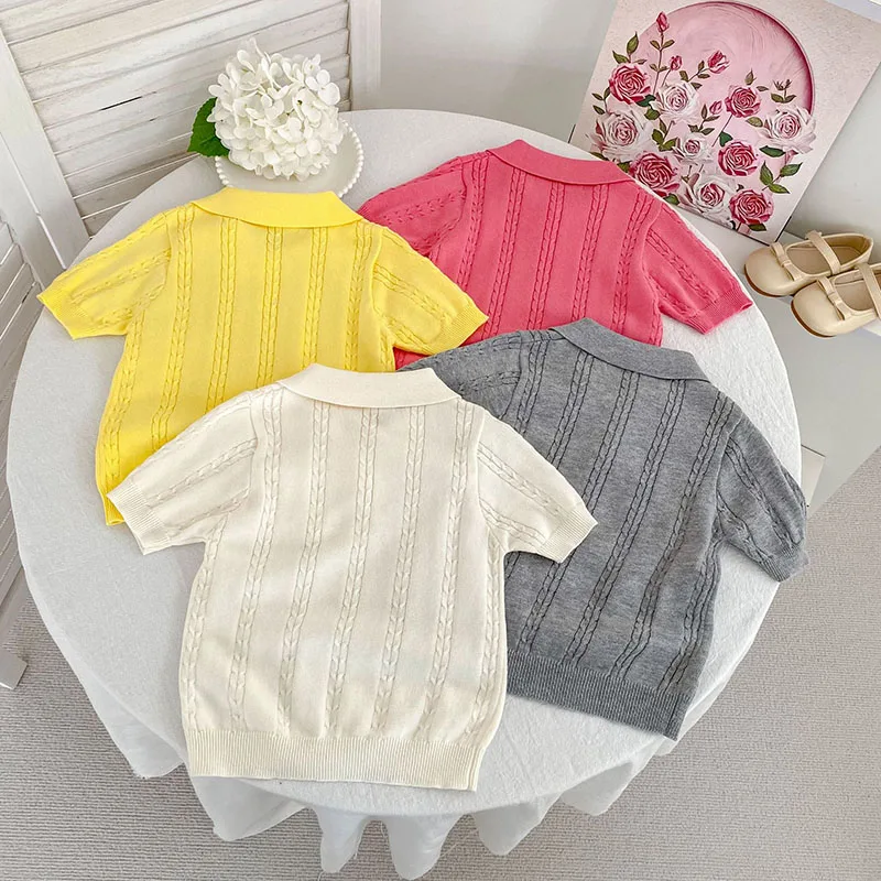 MILANCEL polo de punto infantil verano color liso - imagen 3