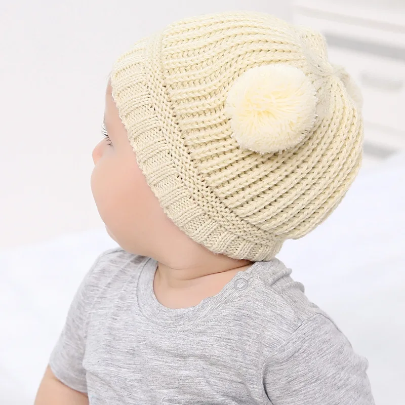 Gorro bebé de ganchillo para otoño e invierno, recién nacido - imagen 3