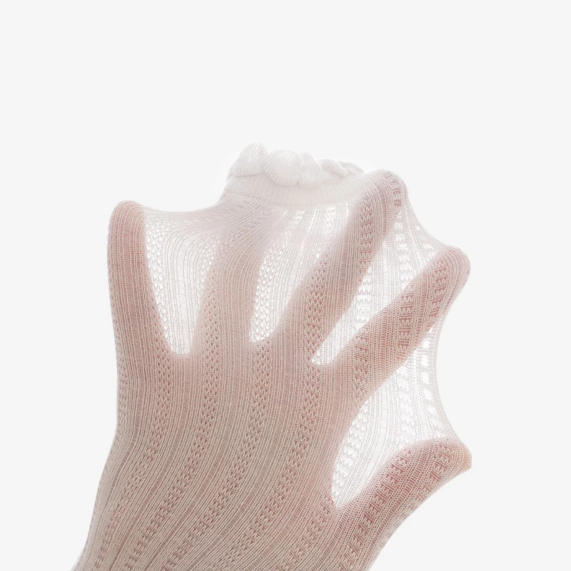 Leggings de encaje hasta el tobillo para bebé blanco, elásticos - imagen 4