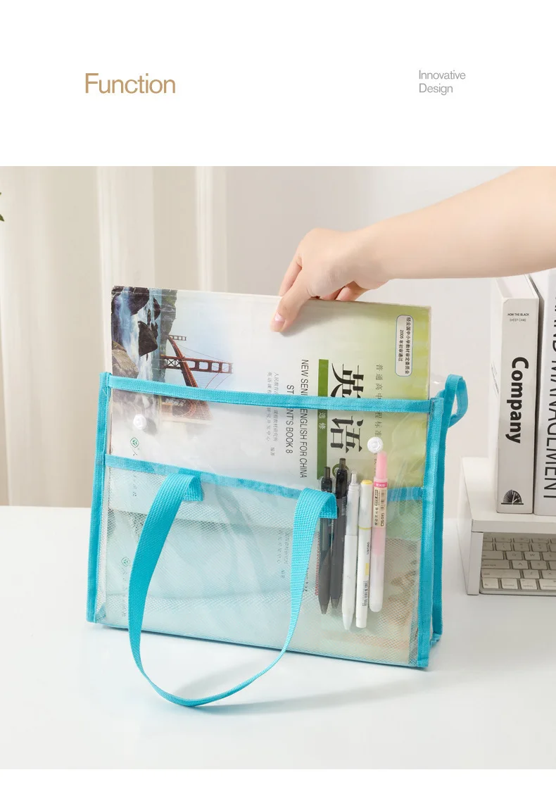 Bolsa PVC A4 impermeable para estudio