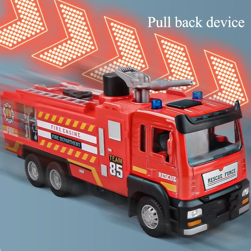 Camión de bomberos con rociador de agua y música para niños - imagen 4