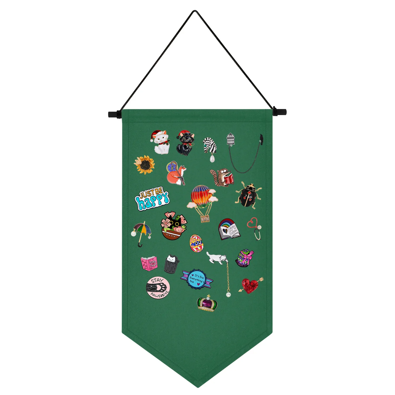 Paño con insignias y medallas colocadas