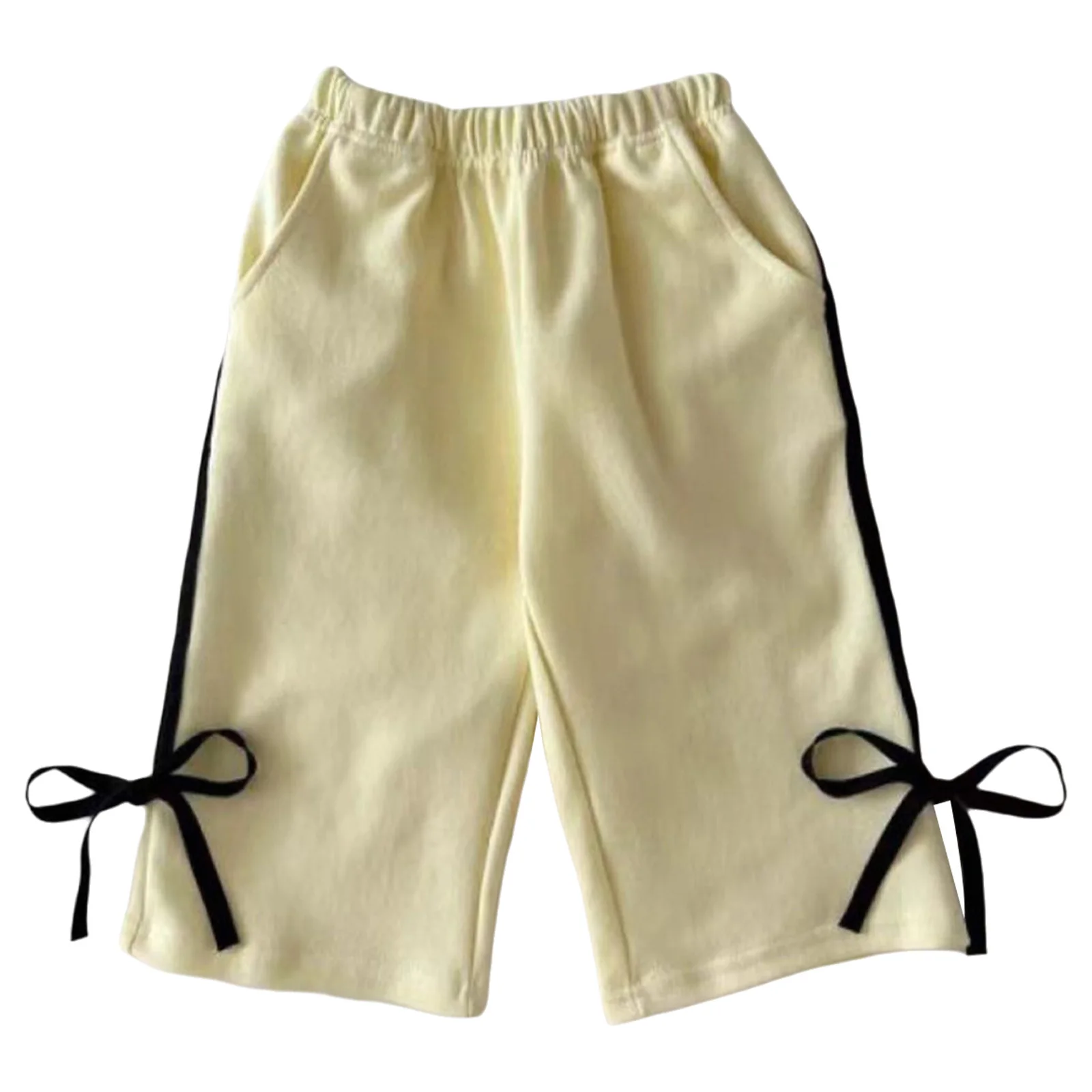 Conjunto bebé niña sudadera de rayas con lazo y pantalón elástico - imagen 4
