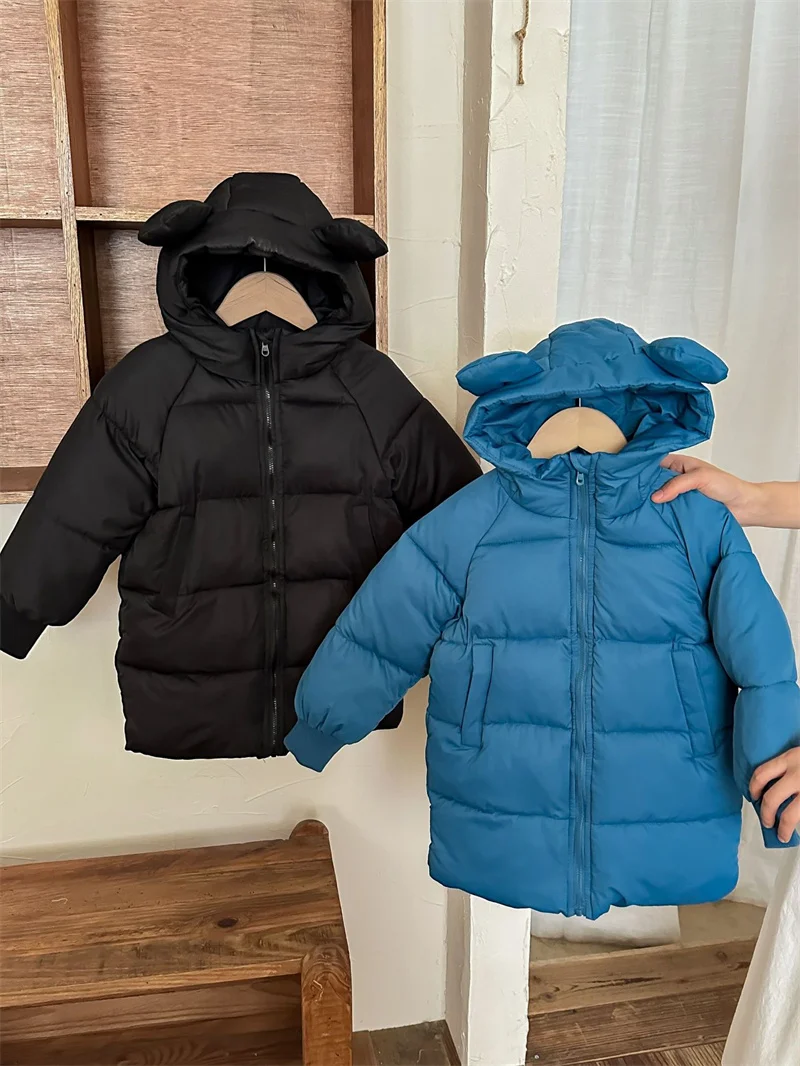 Abrigo de color sólido, fácil de combinar con ropa de invierno