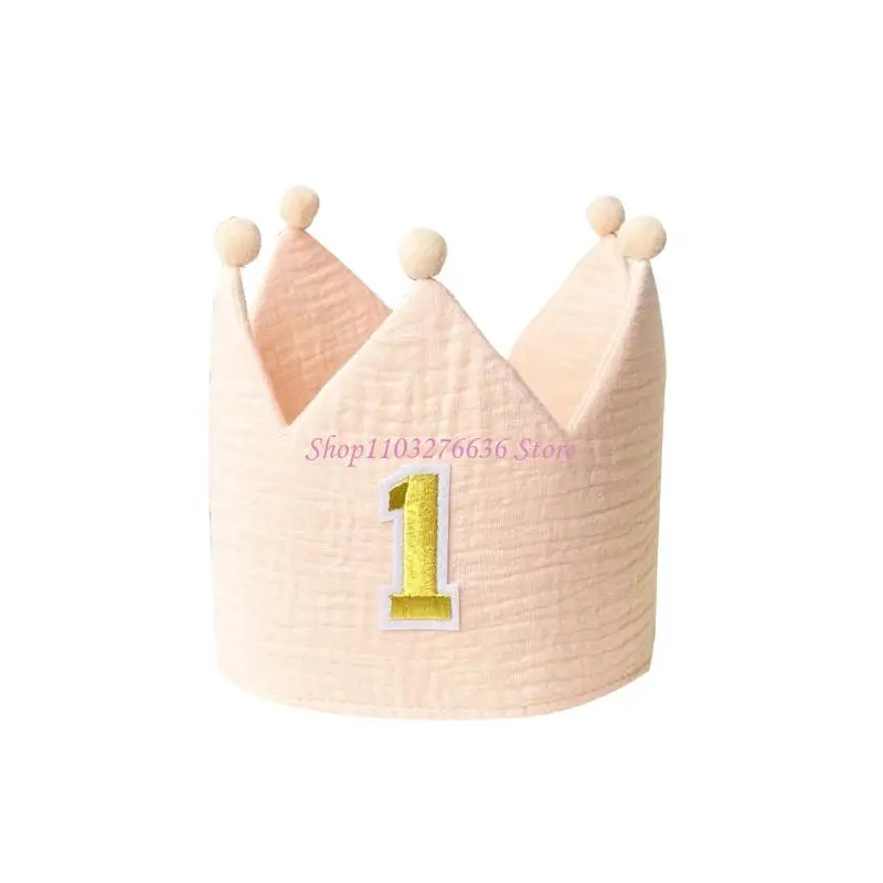 Gorro de cumpleaños para bebé con diseño festivo