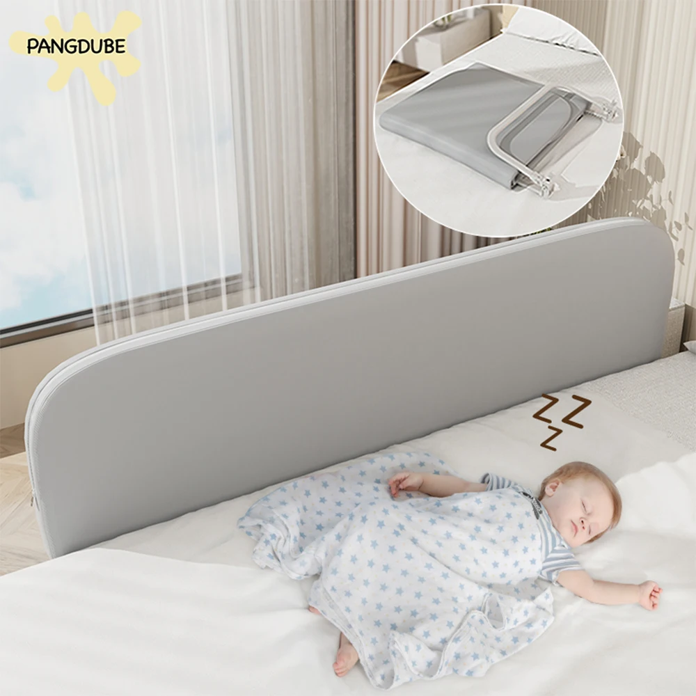 PANGDUBE barandilla de seguridad plegable para cama infantil - imagen 2