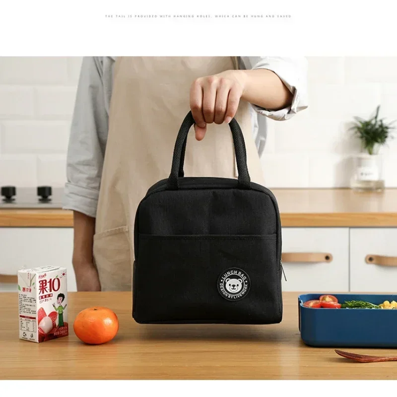 Bolsa refrigerada infantil impermeable Oxford portátil con cremallera - imagen 4