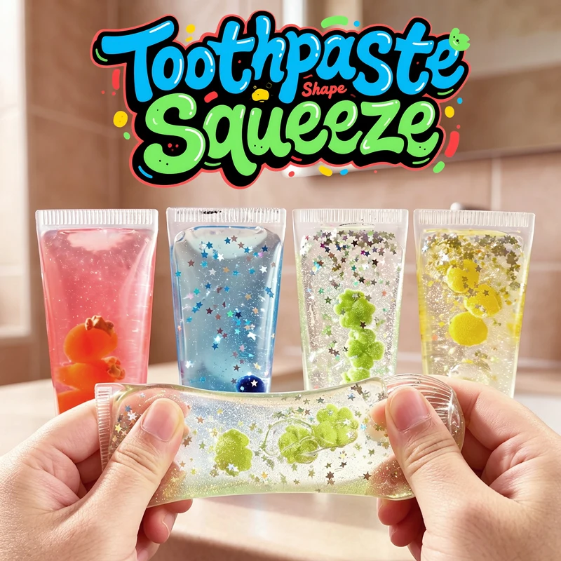 Juguete antiestrés sensorial con pasta dental deformable, suave - imagen 5