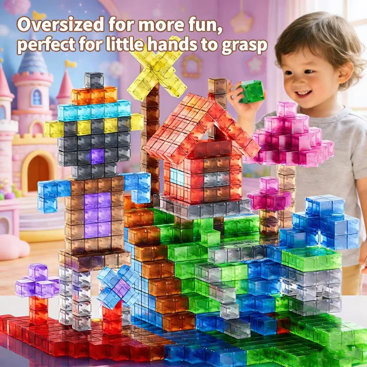 Bloques de construcción magnéticos educativos STEM para niños