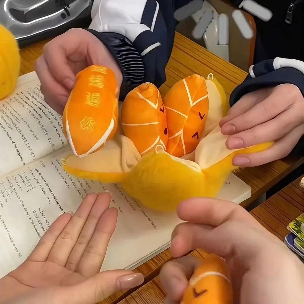 Llavero colgante naranja extraíble antiestrés para mochila infantil - imagen 5