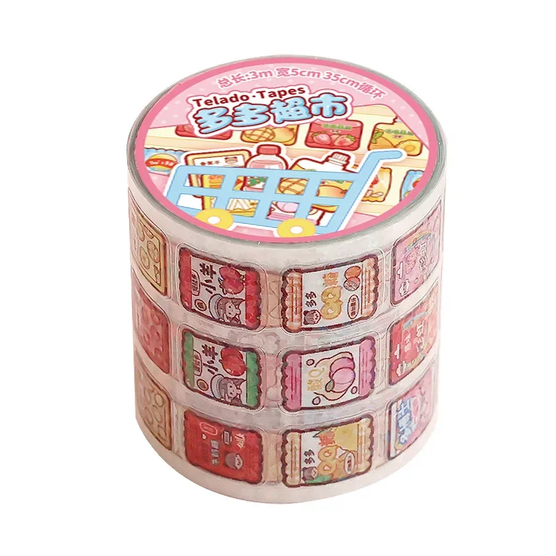 Cinta adhesiva decorativa impermeable con patrón graffiti infantil - imagen 3