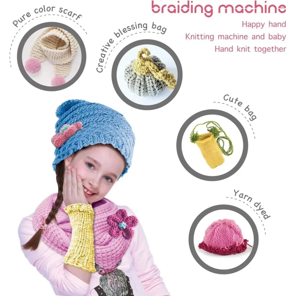 Kit telar infantil – Máquina de tejer lana educativa para niños - imagen 2