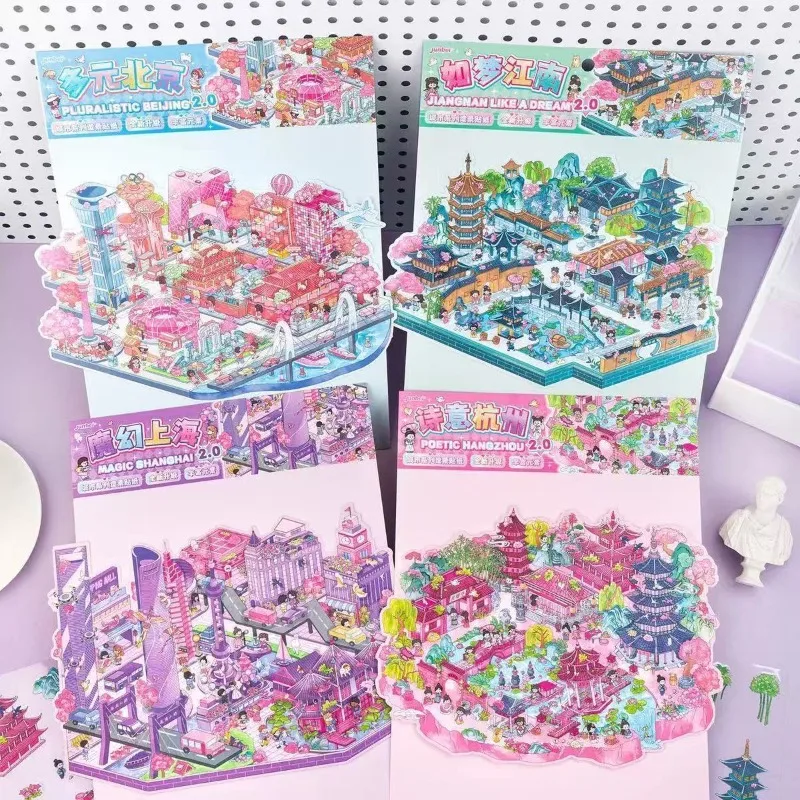 Pegatinas 3D casa de muñecas escenas en relieve - imagen 4
