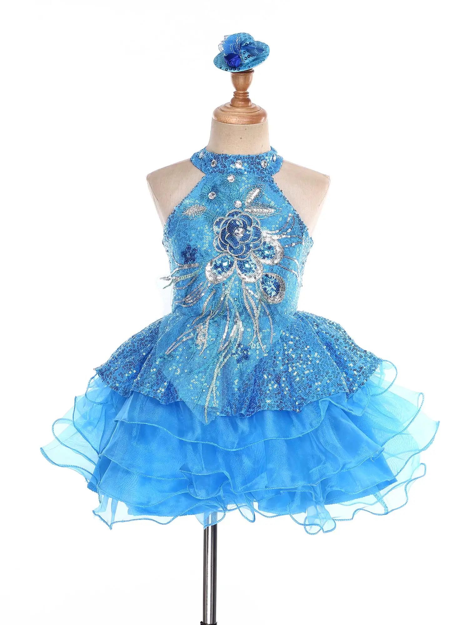 Vestido de princesa con lentejuelas para niña – Fiesta y graduación - imagen 4