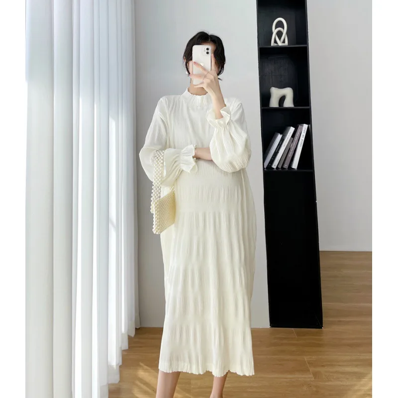 Vestidos de maternidad largos - Moda coreana primavera, sueltos