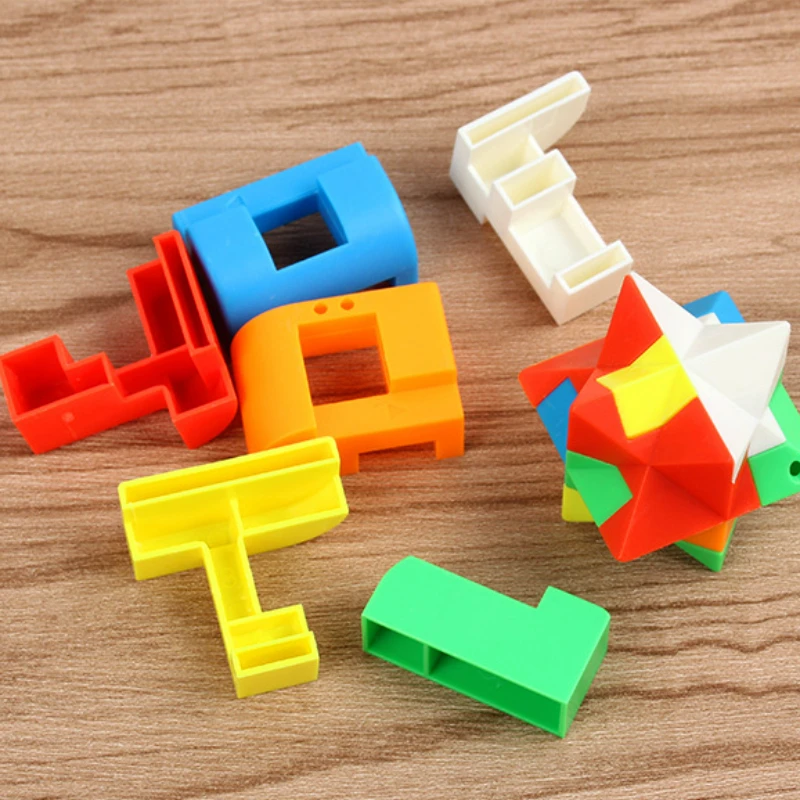 Luban Cubo 3D rompecabezas antiestrés – Juguete educativo para niños - imagen 4