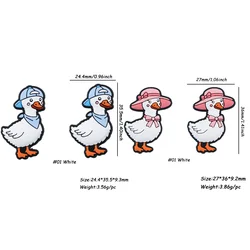 Cuentas de silicona planas con diseño de pato para DIY